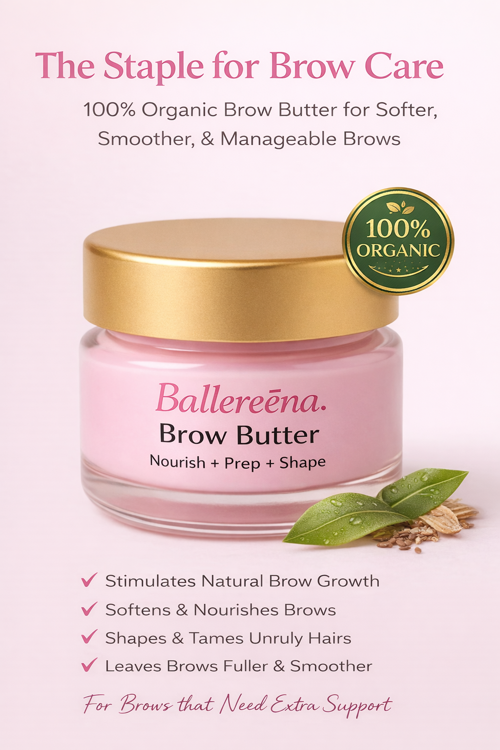 Brow Butter | Organic Brow Growth Mask